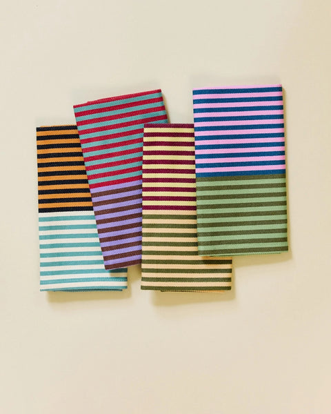 Dusen Dusen Duo Stripe Cotton Napkins Set of 4