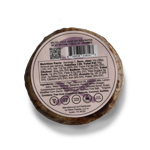 Rebel Cheese Balsamic Fig & Walnut Fromage Plant Based - 7 oz