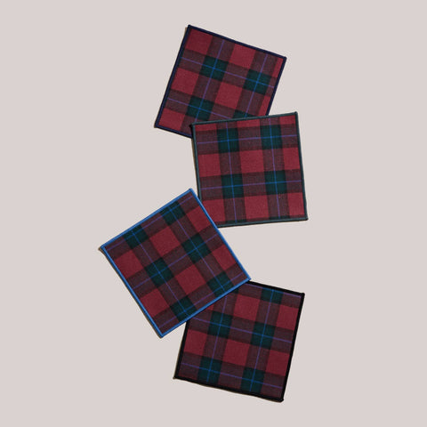 Atelier Saucier Jubilee Plaid Cocktail Napkins | Set of 4