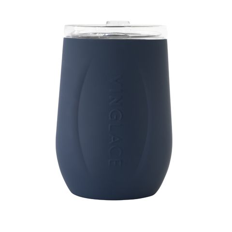 VinGlace Navy Glass Lined Wine Glass