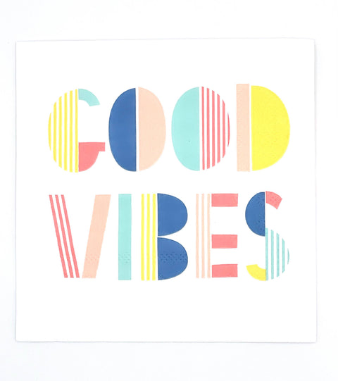 Cocktail Napkins | Good Vibes - 20ct