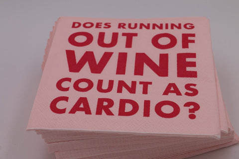 Cocktail Napkins | Count as Cardio - 20ct