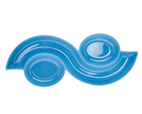Ceramic Blue Serving Tray