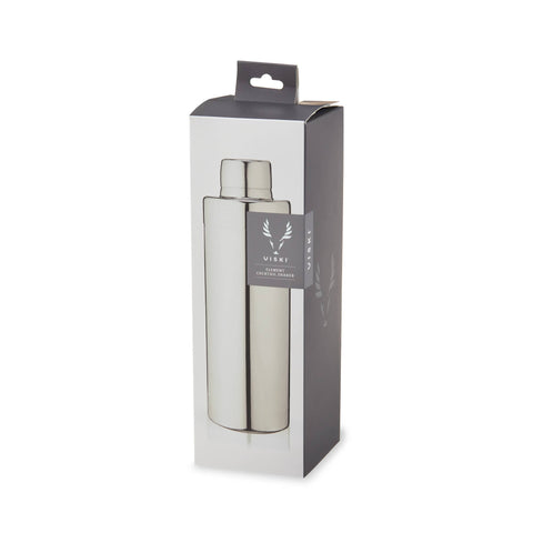 Viski Harrison Element Polished Stainless Steel Cocktail Shaker
