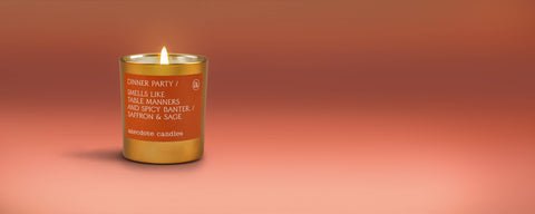 Anecdote Candles Dinner Party (Saffron & Sage) Gold Tumbler Candle