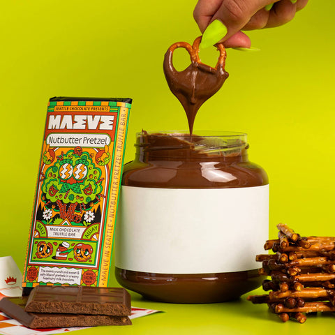 Maeve Chocolate Nutbutter Pretzel Truffle Bar