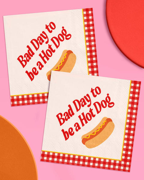 Bad Day To Be A Hot Dog Napkins