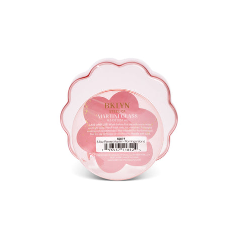 8.5oz Flower Martini Flamingo Island Coupe