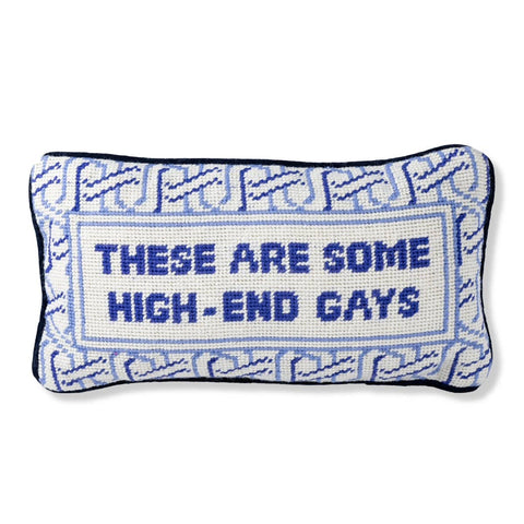 Furbish High-End Gays Needlepoint Pillow