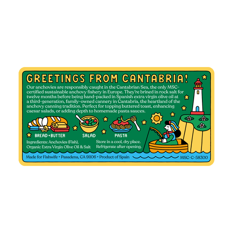 Fishwife Cantabrian Anchovies in Extra Virgin Olive Oil