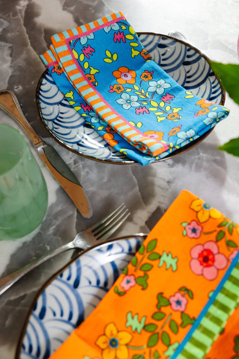 Summer Floral Napkins S/4