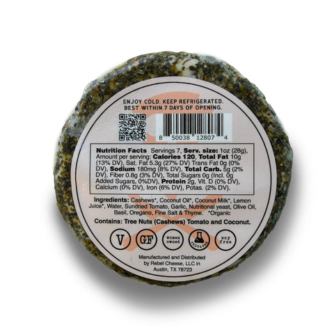 Rebel Tomato Herb Fromage Plant Based - 7 oz