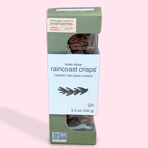 Lesley Stowe Raincoast Rosemary, Raisin, Pecan Crisps (5.3oz)