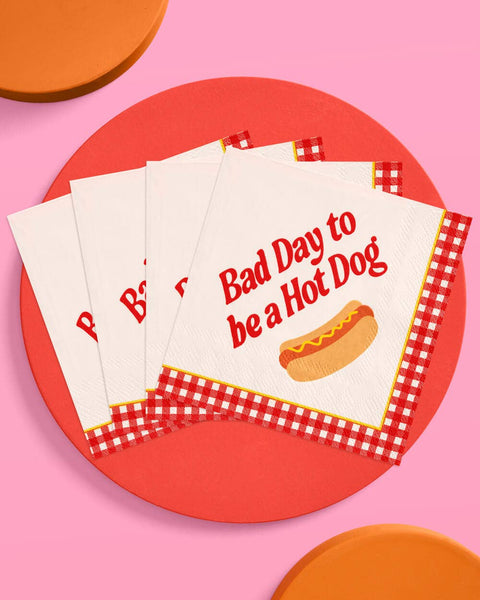 Bad Day To Be A Hot Dog Napkins