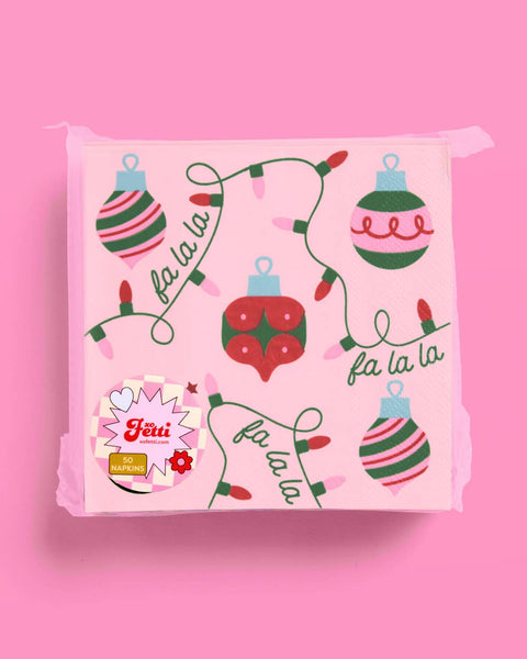 Deck the Halls Napkins - Set of 25