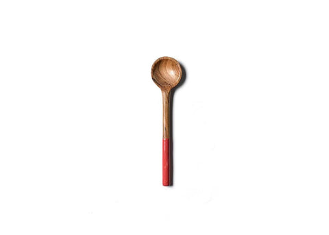 Red Fundamental Wood Appetizer Spoon