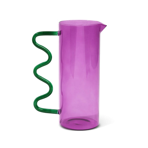 44oz Squiggle Pitcher - Purple & Green