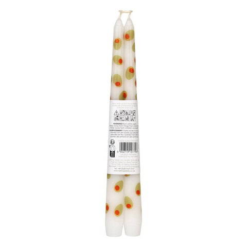 Olive Taper Dinner Candles | 2 Pack