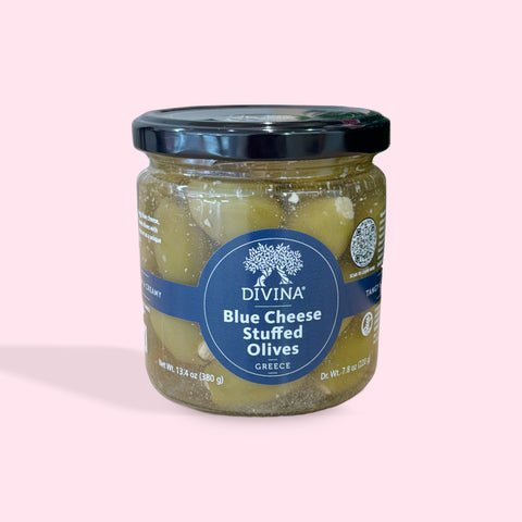 Divina Olives Stuffed with Blue Cheese in Brine (7.8oz jar)