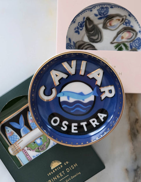Caviar Porcelain Trinket Dish