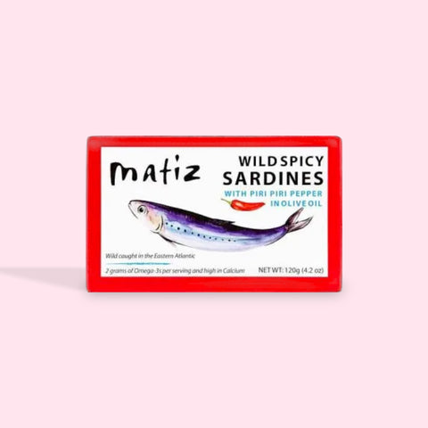 Matiz Wild Spicy Sardines with Piri Piri Pepper in Olive Oil (4.2oz)