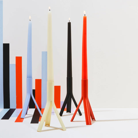 Taper Candles (4 Pack) - 10" Tall, 8 Hr Burn, Cream