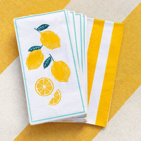 Lemon Long Lunch Paper Napkins