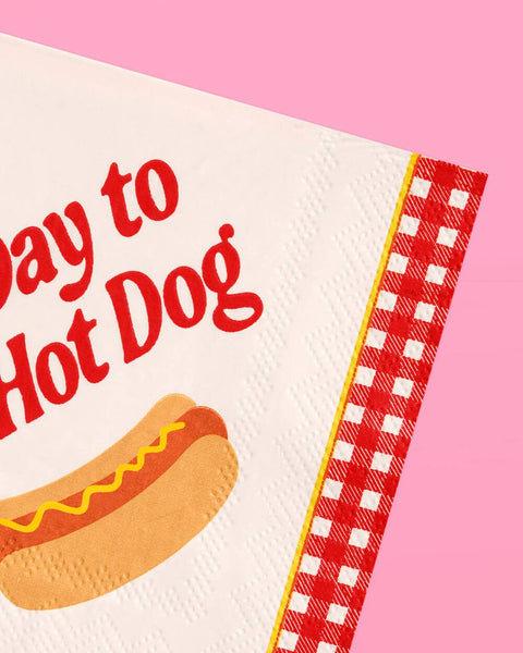 Bad Day To Be A Hot Dog Napkins