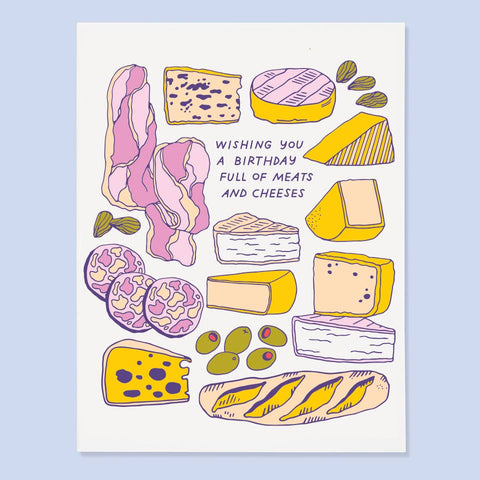 Meats and Cheeses Card