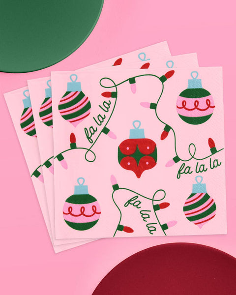 Deck the Halls Napkins - Set of 25