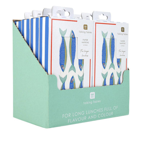 Fish Long Lunch Paper Napkins