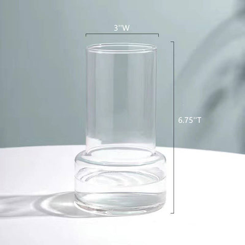 Clear Glass Floral Vase