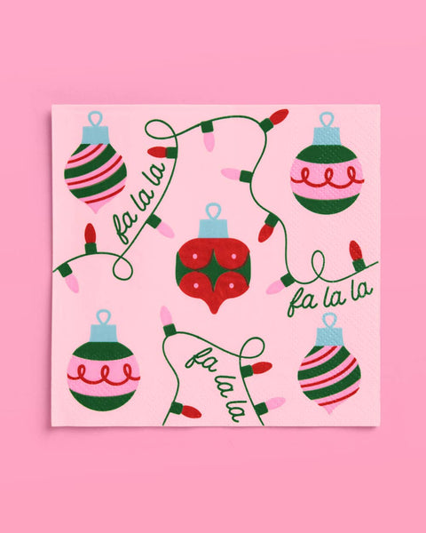 Deck the Halls Napkins - Set of 25