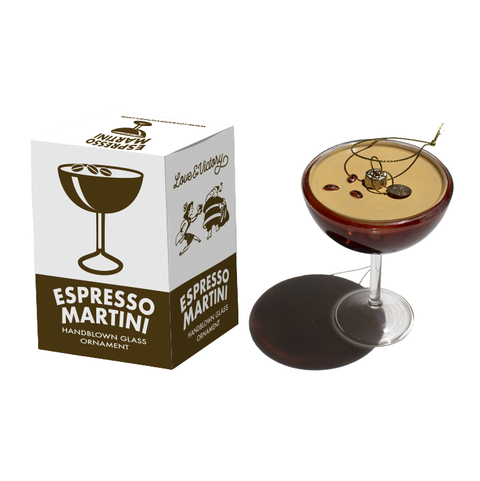 Espresso Martini Cocktail Christmas Ornament