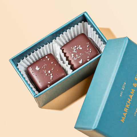 Markham & Fitz Chocolate Sea Salt Caramels - 2pc Box