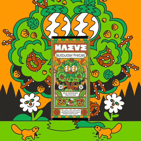 Maeve Chocolate Nutbutter Pretzel Truffle Bar