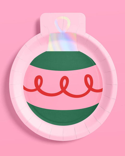 Christmas Ornament Plates - 24pk