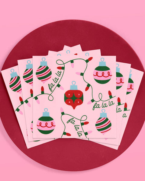 Deck the Halls Napkins - Set of 25