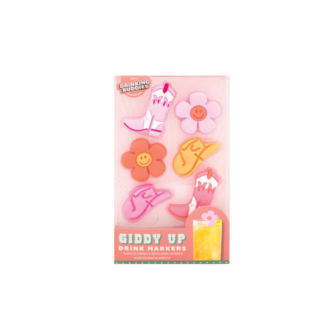 Giddy Up Western Drink Markers-6 Pack