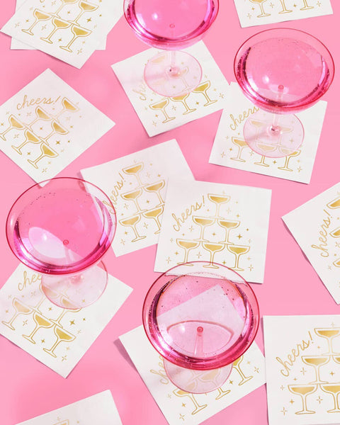Gold Cheers Napkins - 50 foil napkins