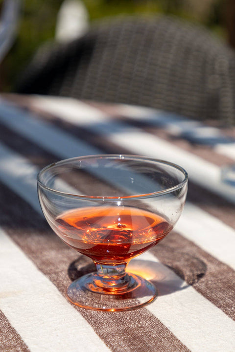 BLOWN GLASS DESSERT CUP: Round