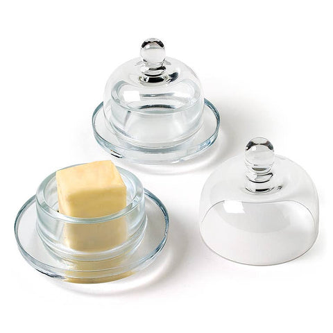 2Pc Small Butterdish with Dome