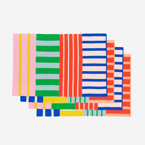 Patchwork Stripe Placemat Set