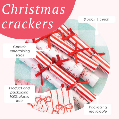 Candy Christmas Saucer Crackers - 8 Pack