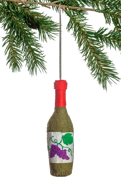 Wine Bottle Ornament