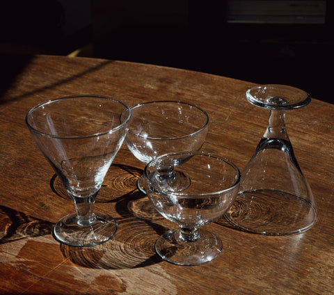 BLOWN GLASS DESSERT CUP: Round
