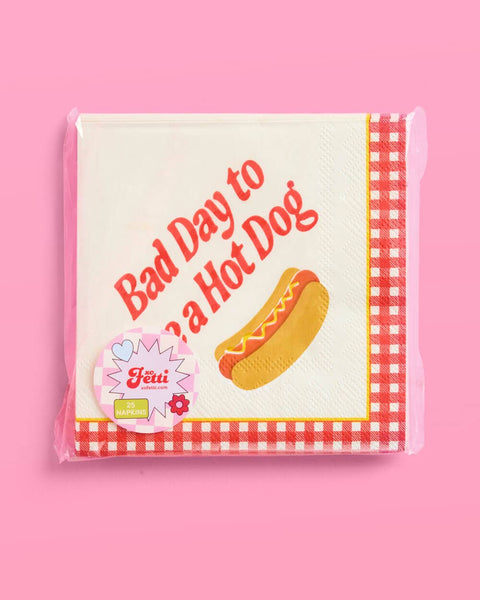 Bad Day To Be A Hot Dog Napkins