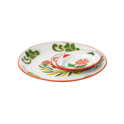 ENAMEL SERVING SET