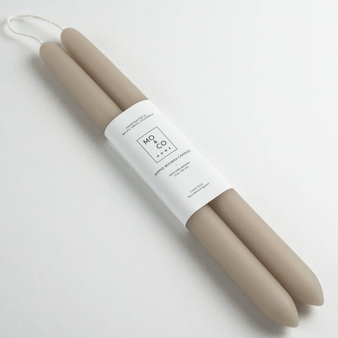 Mo&Co 14"- 100% Beeswax Dipped Candles | Clay