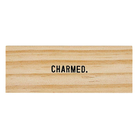 Daisy Wine Charms in Wood Box - Charmed - Set of 6
